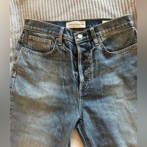 Aritzia Denim Forum Yoko High Rise Slim Jeans